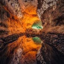Canary Islands, Cueva de los Verdes Cave, Spain, Island of Lanzarote