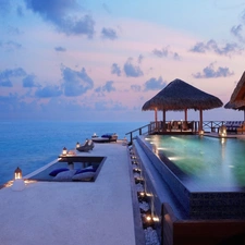 Ocean, house, terrace