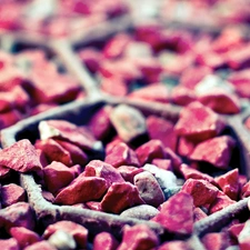 Pink, pebbles