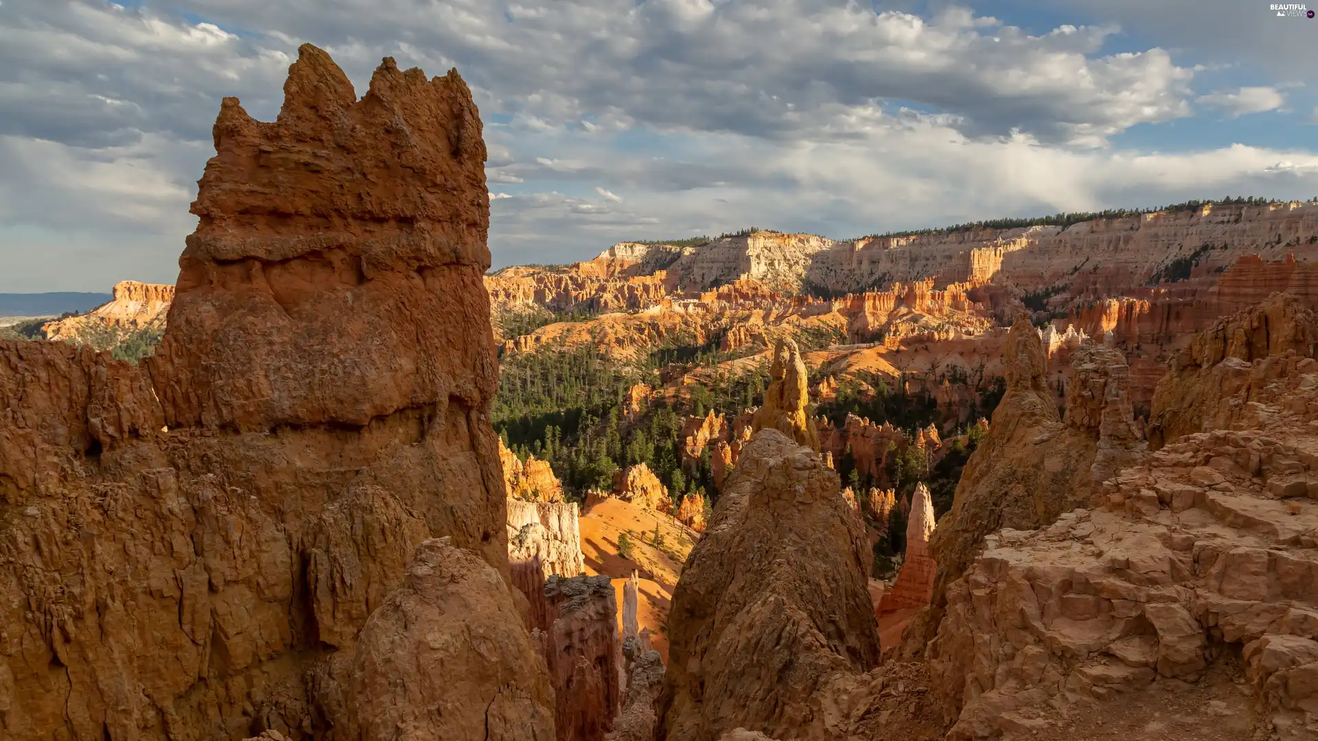 Utah State, The United States, rocks, canyon, Bryce Canyon National Park