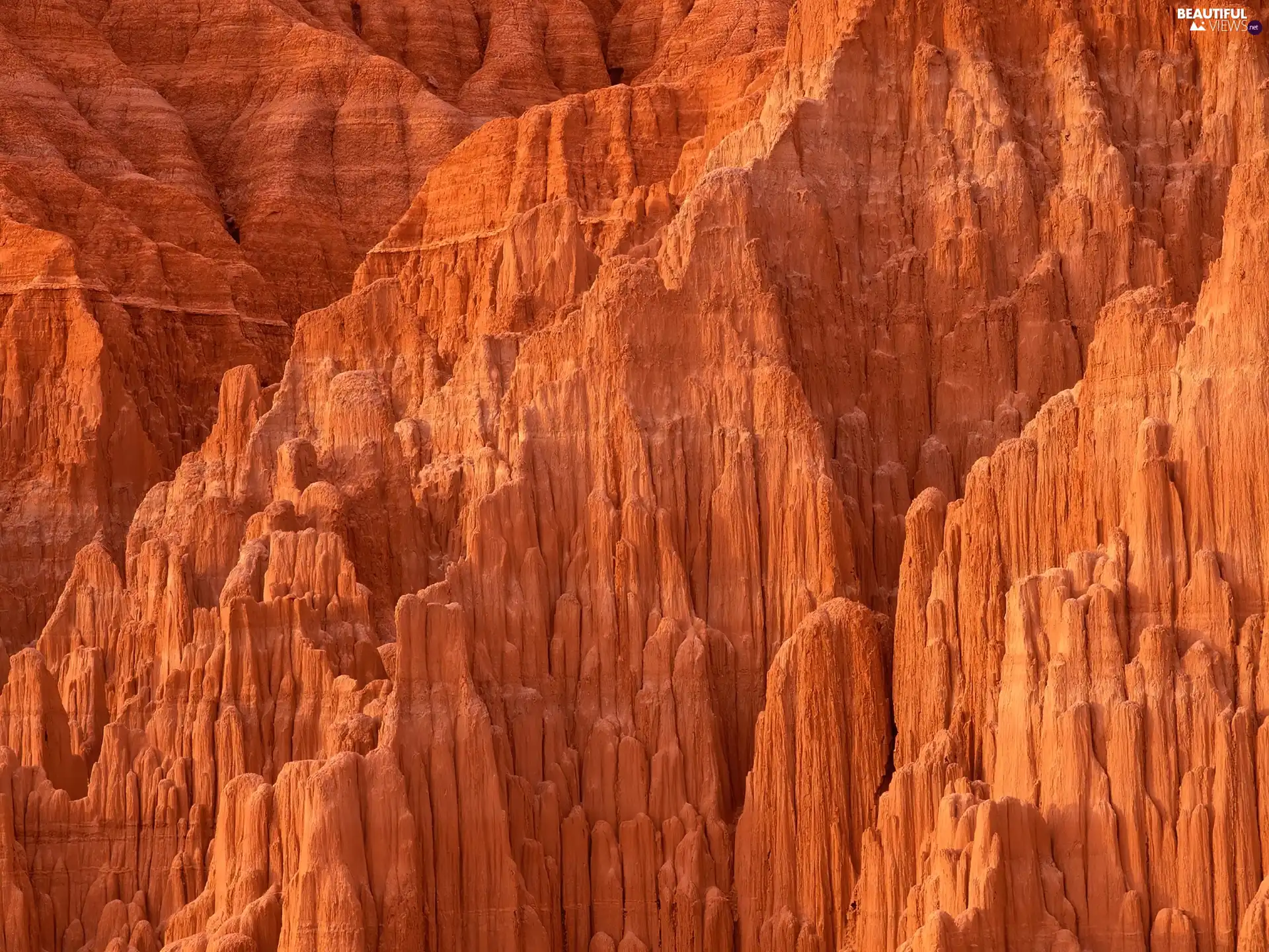 canyon, Red, rocks