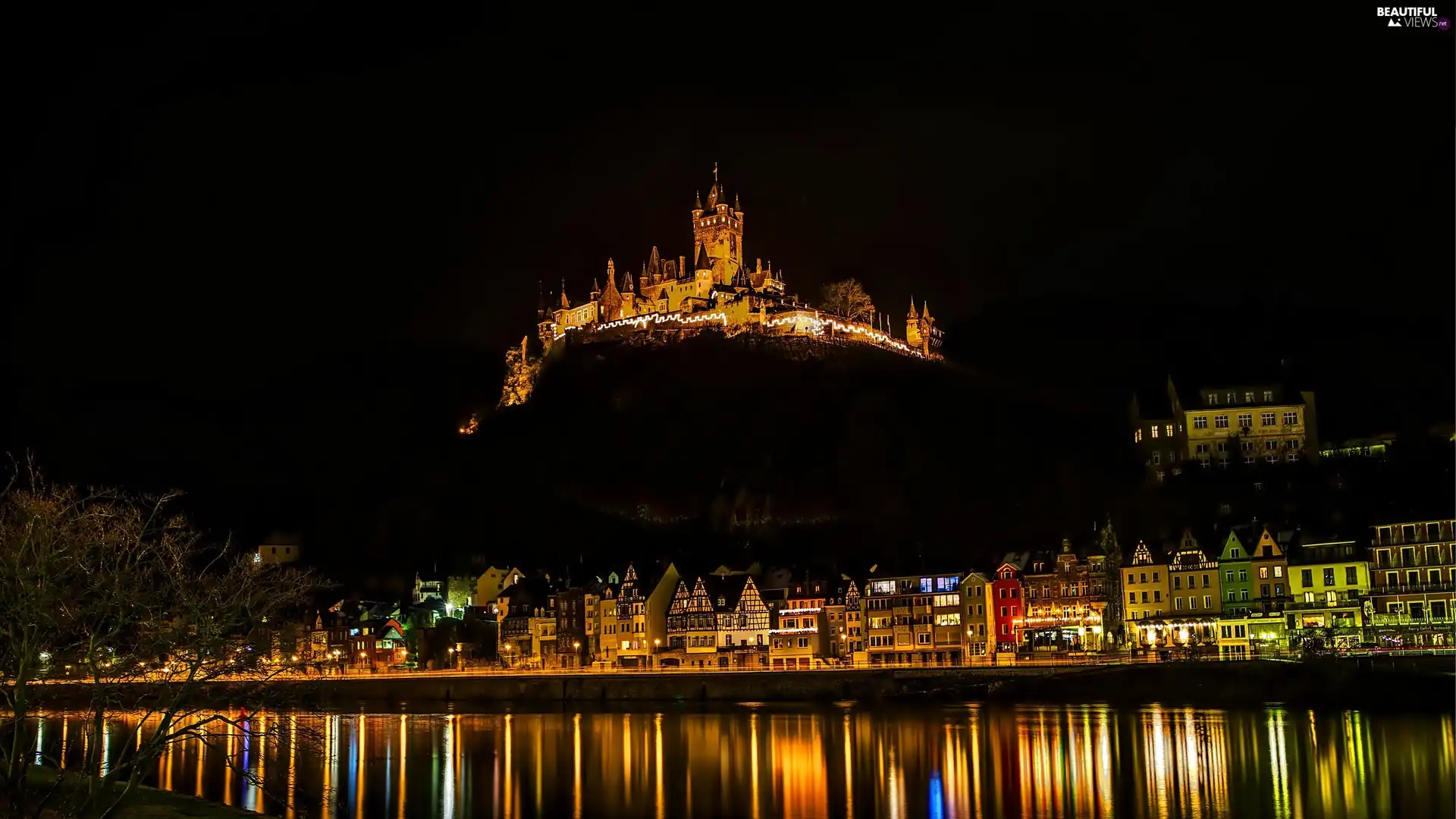Reichsburg Castle, Germany, Moselle River, City of Cochem