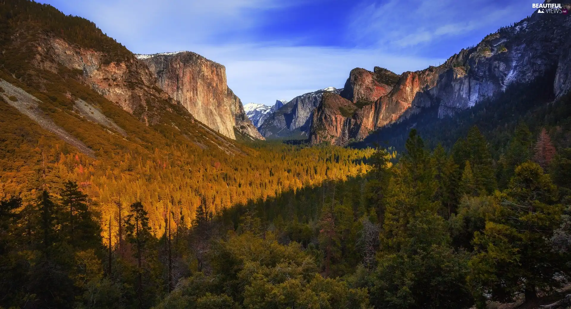 Yosemite Valley, Mountains, State of California, El Capitan Peak, Yosemite National Park, woods, The United States