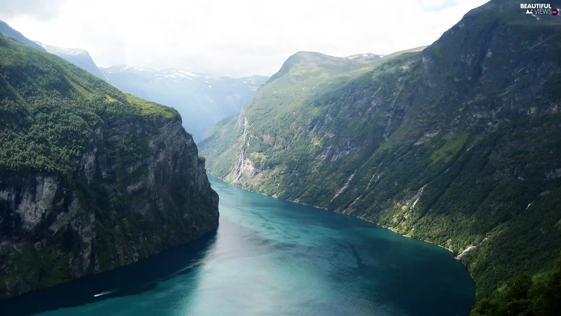 Mountains, Norway, Fiord Geirangerfjorden