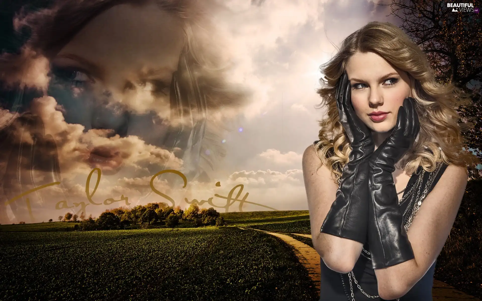clouds, Taylor Swift, Gloves
