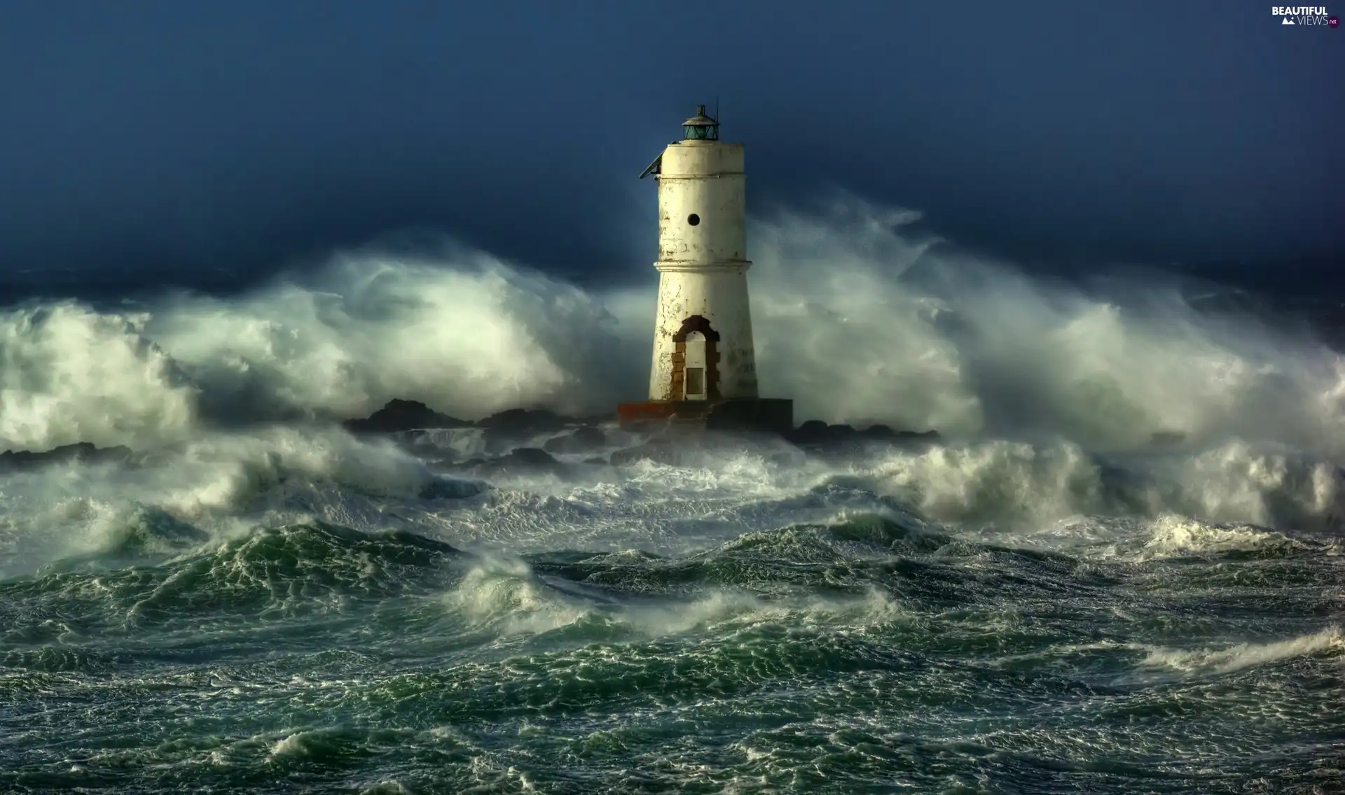 rough, Lighthouse, maritime, sea