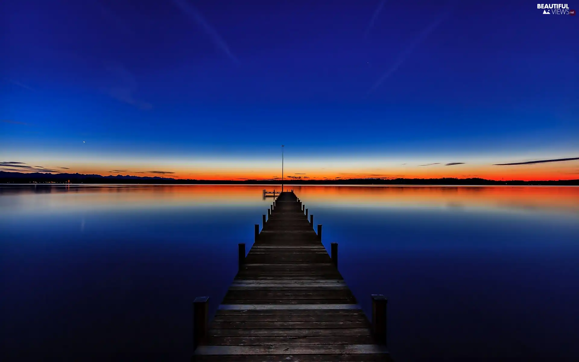 pier, Sunsets, Bavaria, Germany, Lake Starnberg