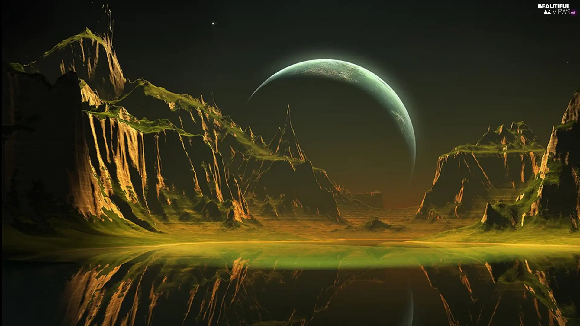 Planet, Rocky, Mountains