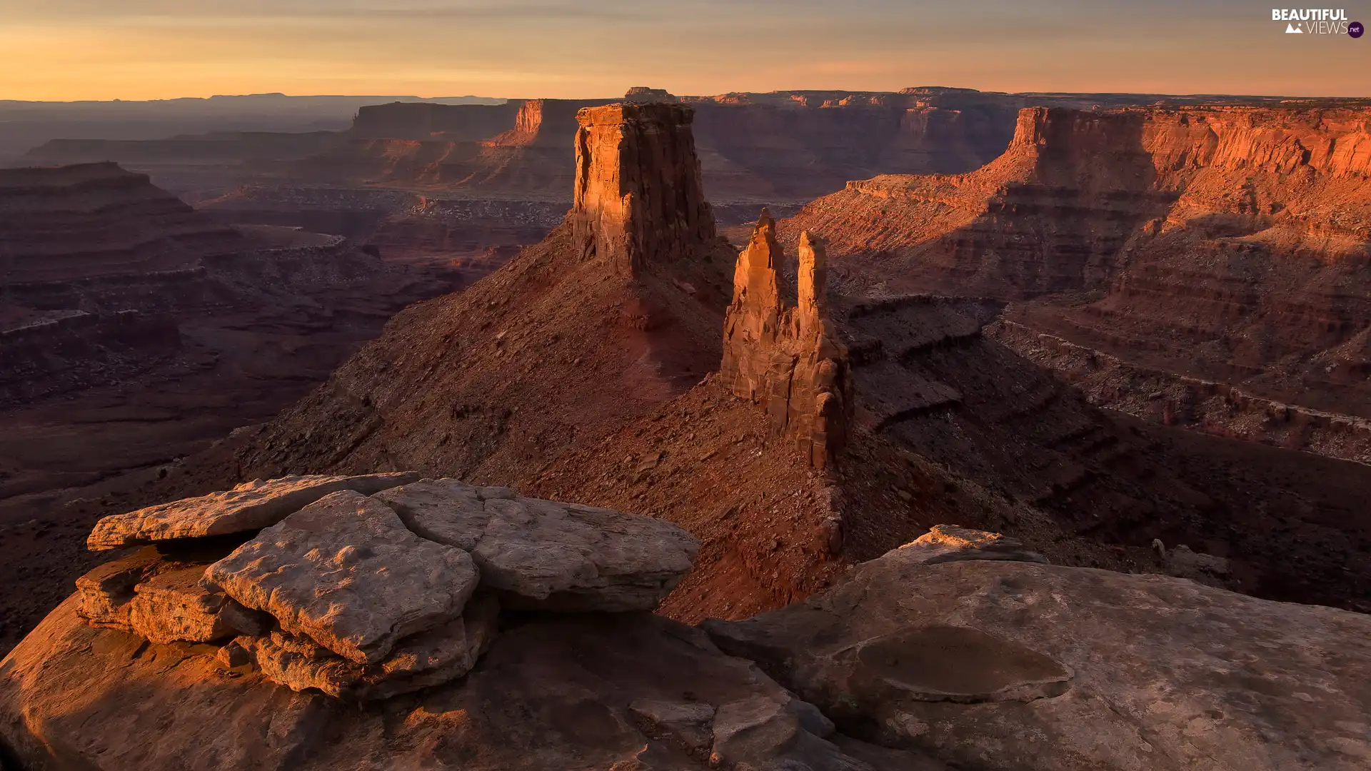 rocks, Canyonlands National Park, Utah State, The United States, canyon, formations