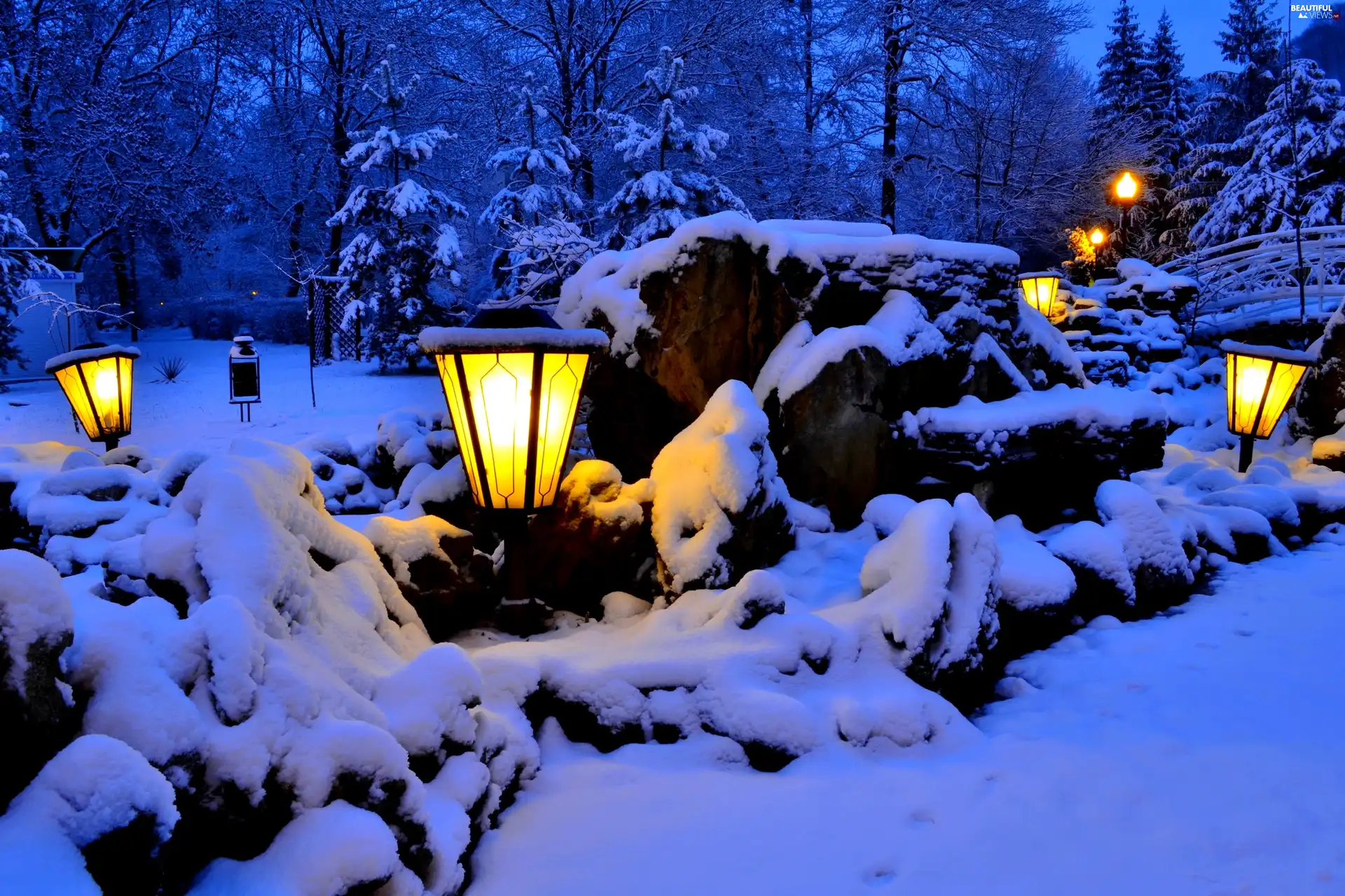 Lamps, winter