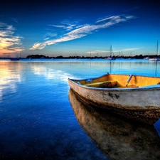 azure, Boat, water