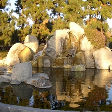California, fountain, Park