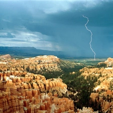 Landscapes, Mountains, canyons, Storms