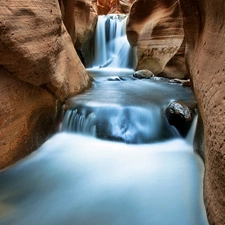 cascade, canyon, River