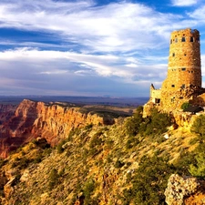 clouds, Grand, canyon