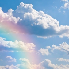 Great Rainbows, Sky, clouds