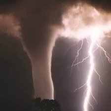 clouds, Twister, Storm