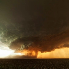 Twister, clouds