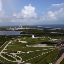 cosmic, Great Rainbows, NASA, ferry, Base