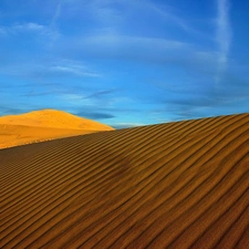 Desert, Dunes, embers, Sand
