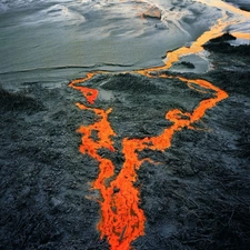 eruption, volcano, Lava