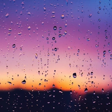Rain, Glass