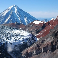 volcano, Sopka, Kamchatka, Awaczanska