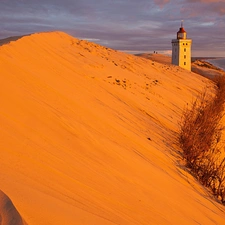 Desert, Lighthouse, maritime, Coast