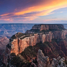 canyon, mountains