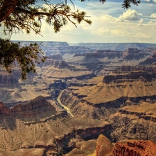 nature, canyon, River