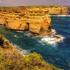 cliff, Ocean