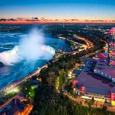 Aerial View, Niagara Falls, Picture of Town