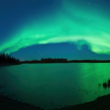 lake, aurora polaris