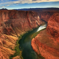 canyon, River