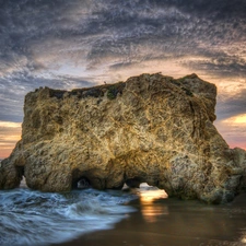 sea, Rocks, Beaches