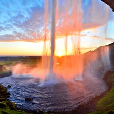 waterfall, Seljalandsfoss