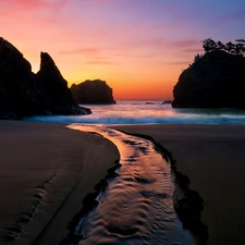 Shades, Heaven, rocks, different, sea