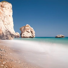 rocks, Beaches, Shells, sea