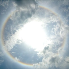 Great Rainbows, clouds, Sky