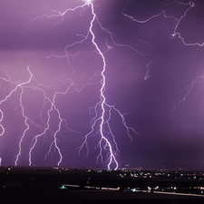 Idaho, lightning, Snake River Valley