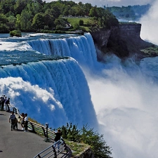 terrace, landscape, Niagara Falls, Falls, Canada