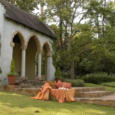 Garden, trees, viewes, house