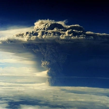 explosion, volcano