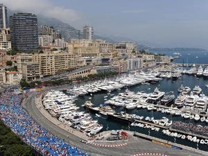 town, Monaco, Yachts, vessels, port, panorama