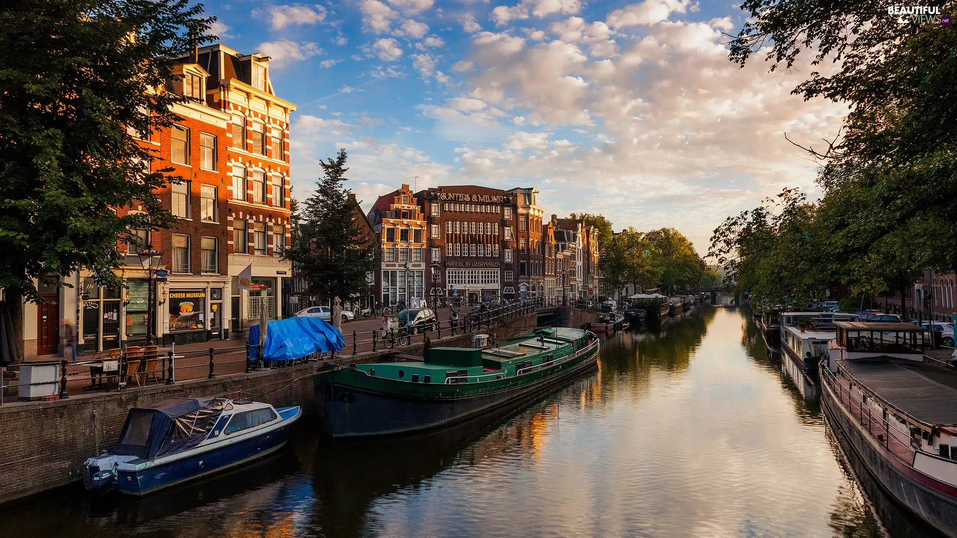 Amsterdam, west, sun