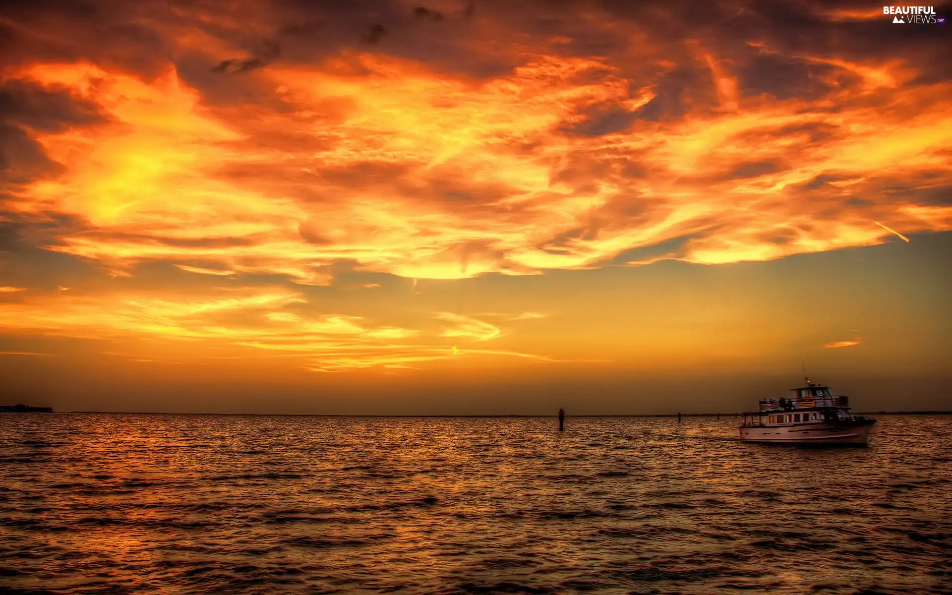 west, sea, ark, sun
