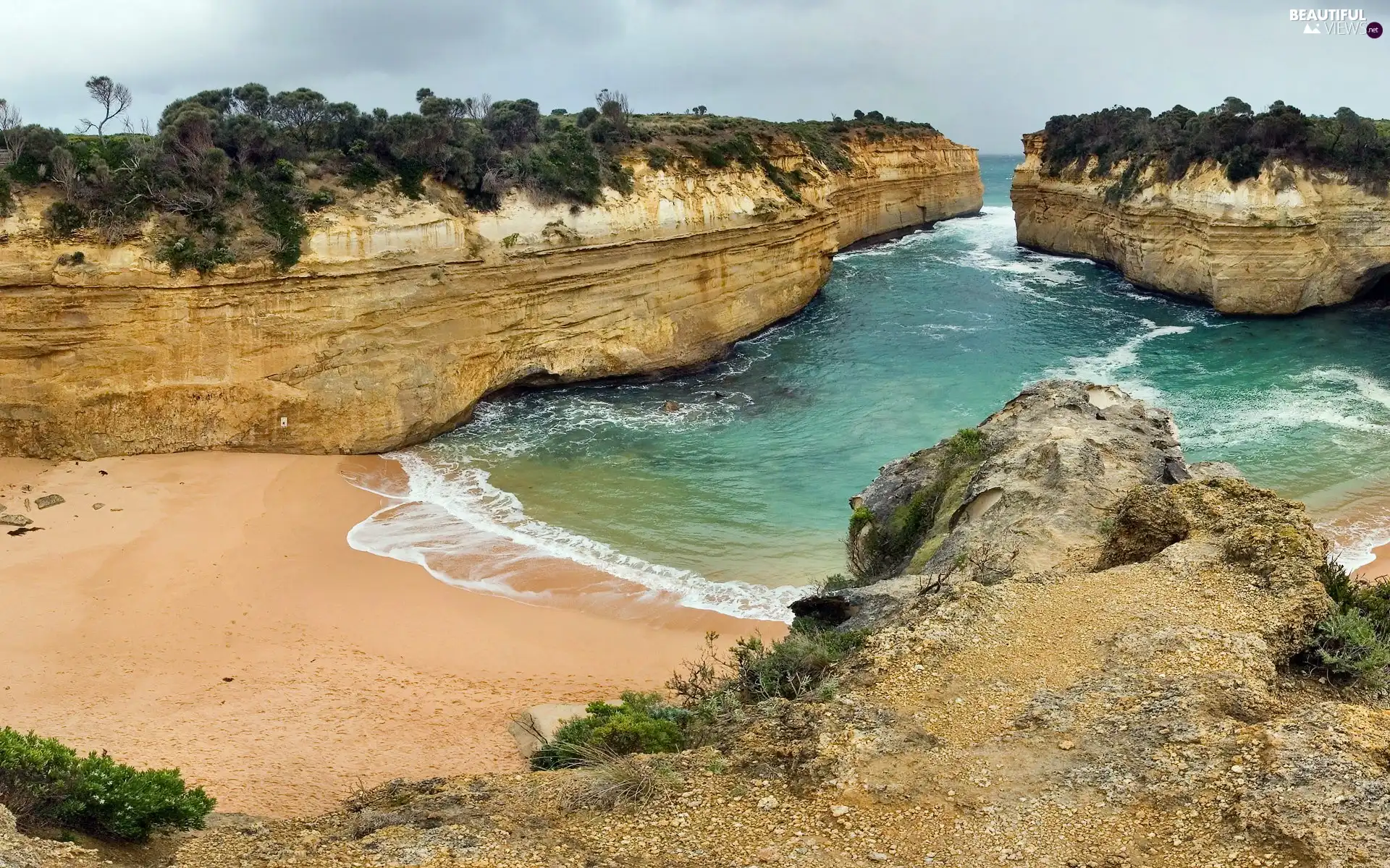 sea, Laguna, Beaches, rocks