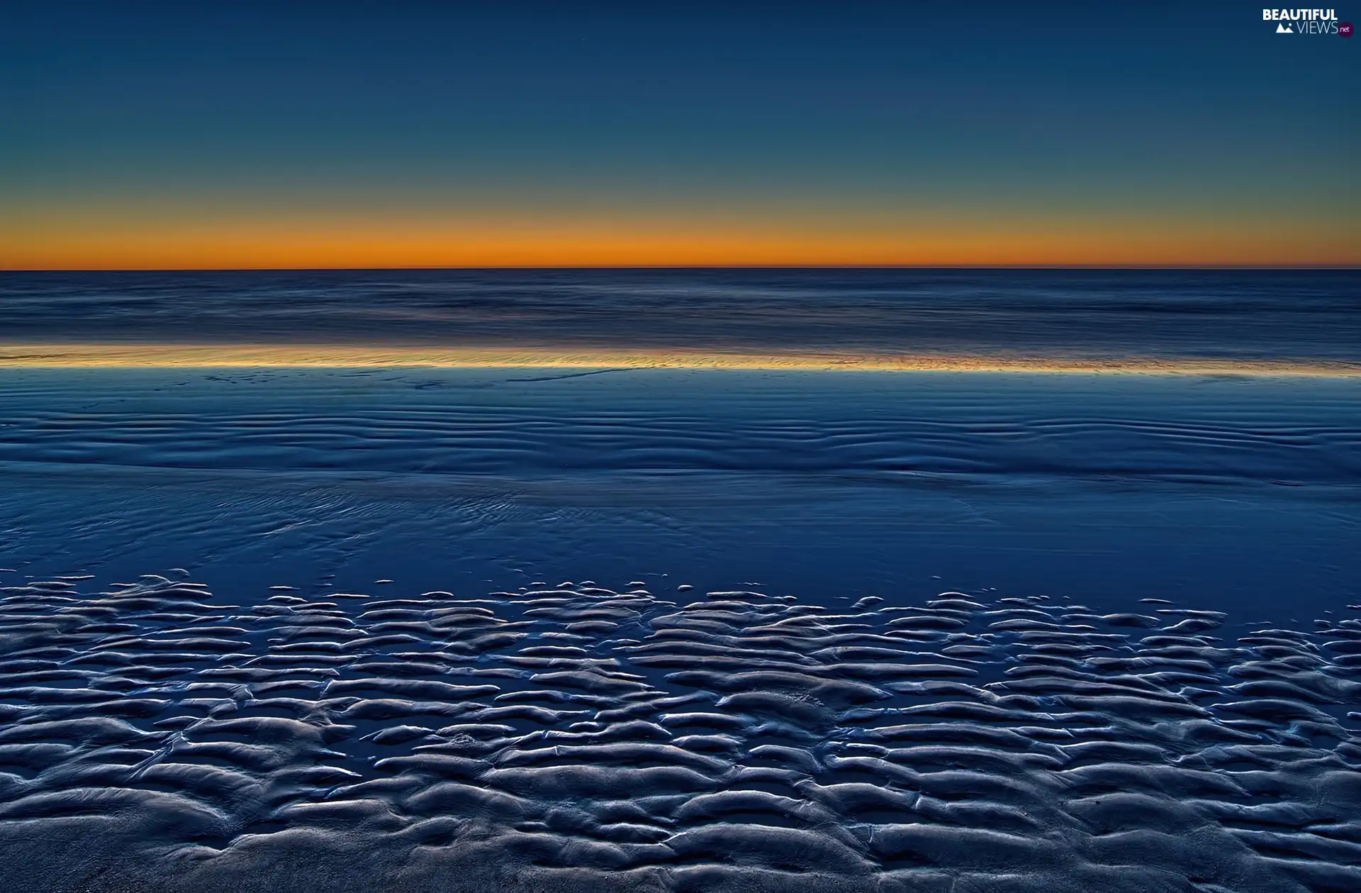 Beaches, twilight, Bermudas, sea