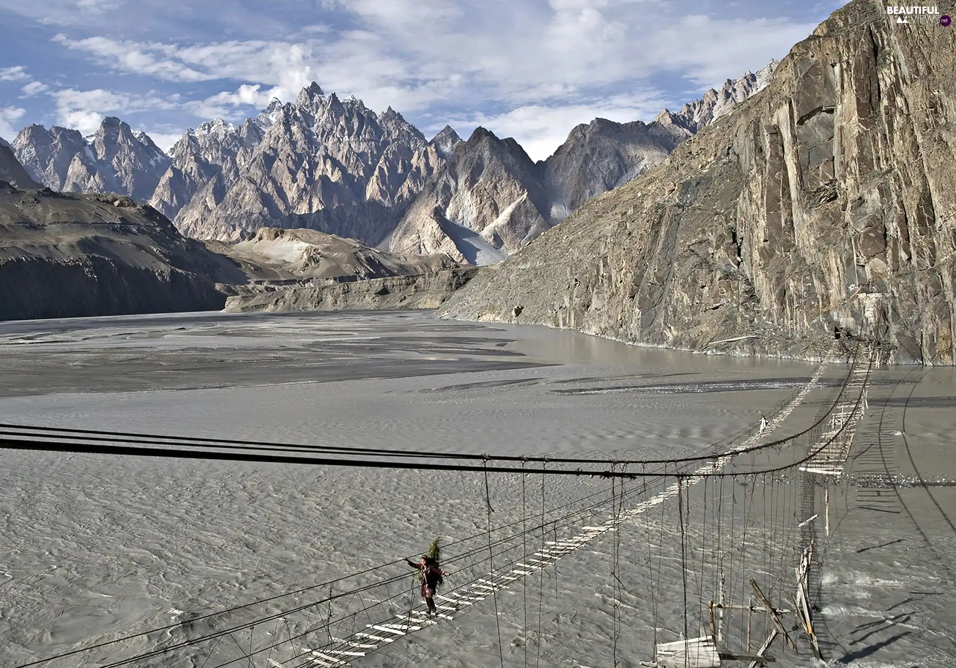 Mountains, bridge