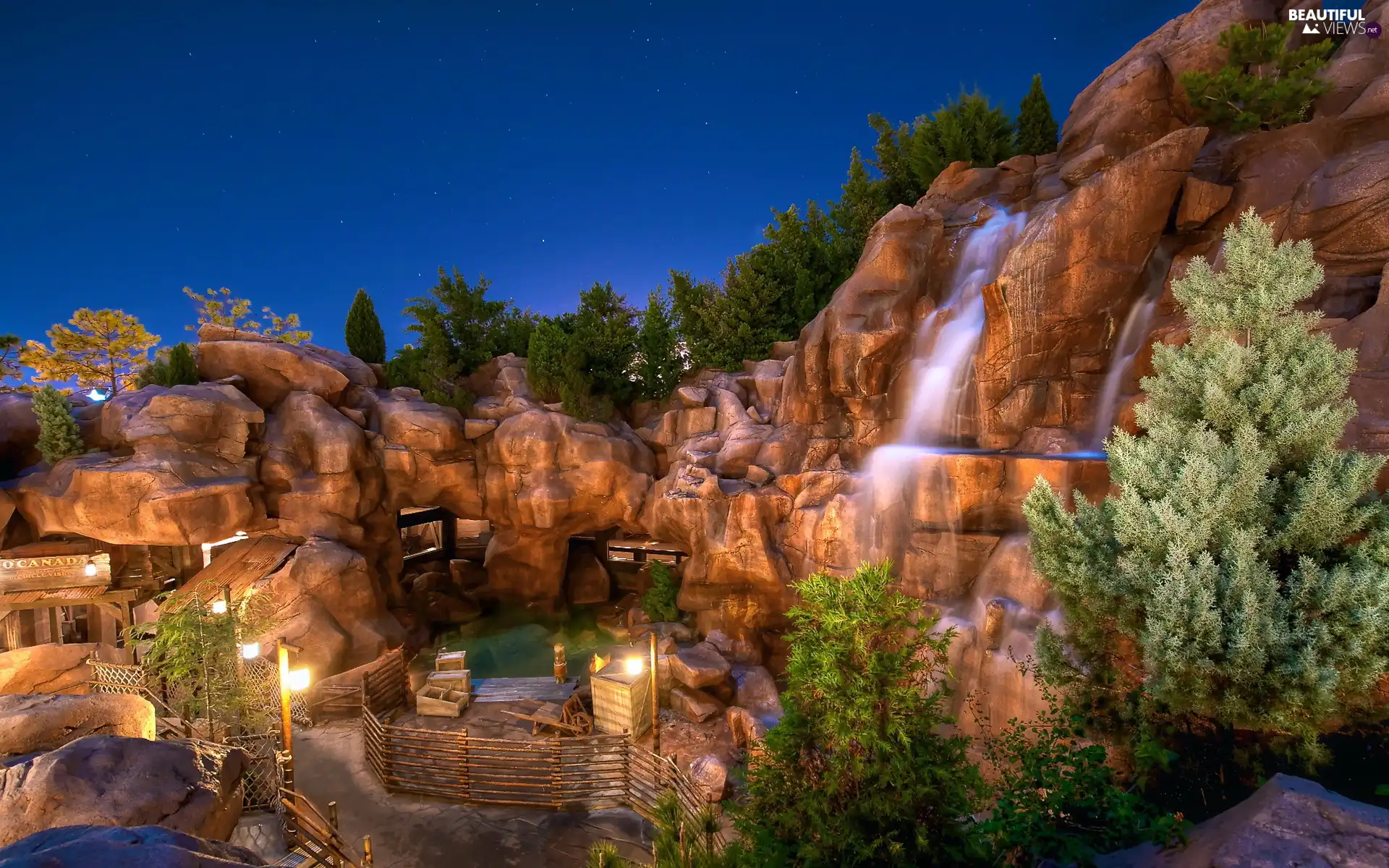 Park, Disneyland, California, rocks